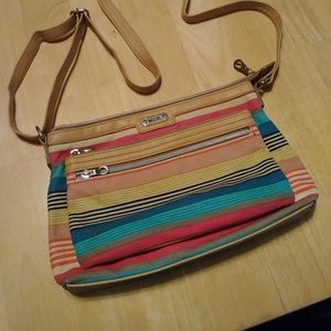 RELIC by FOSSIL Multi Color Stripe Shoulder Bag